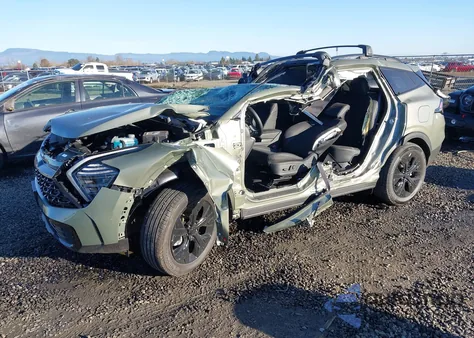 2025 Kia Sportage Plug-In Hybrid X-Line из США, поврежденный, VIN KNDPYDDH6S7268883